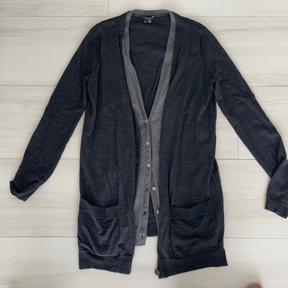 Theory 100% wool sweater. Layered look